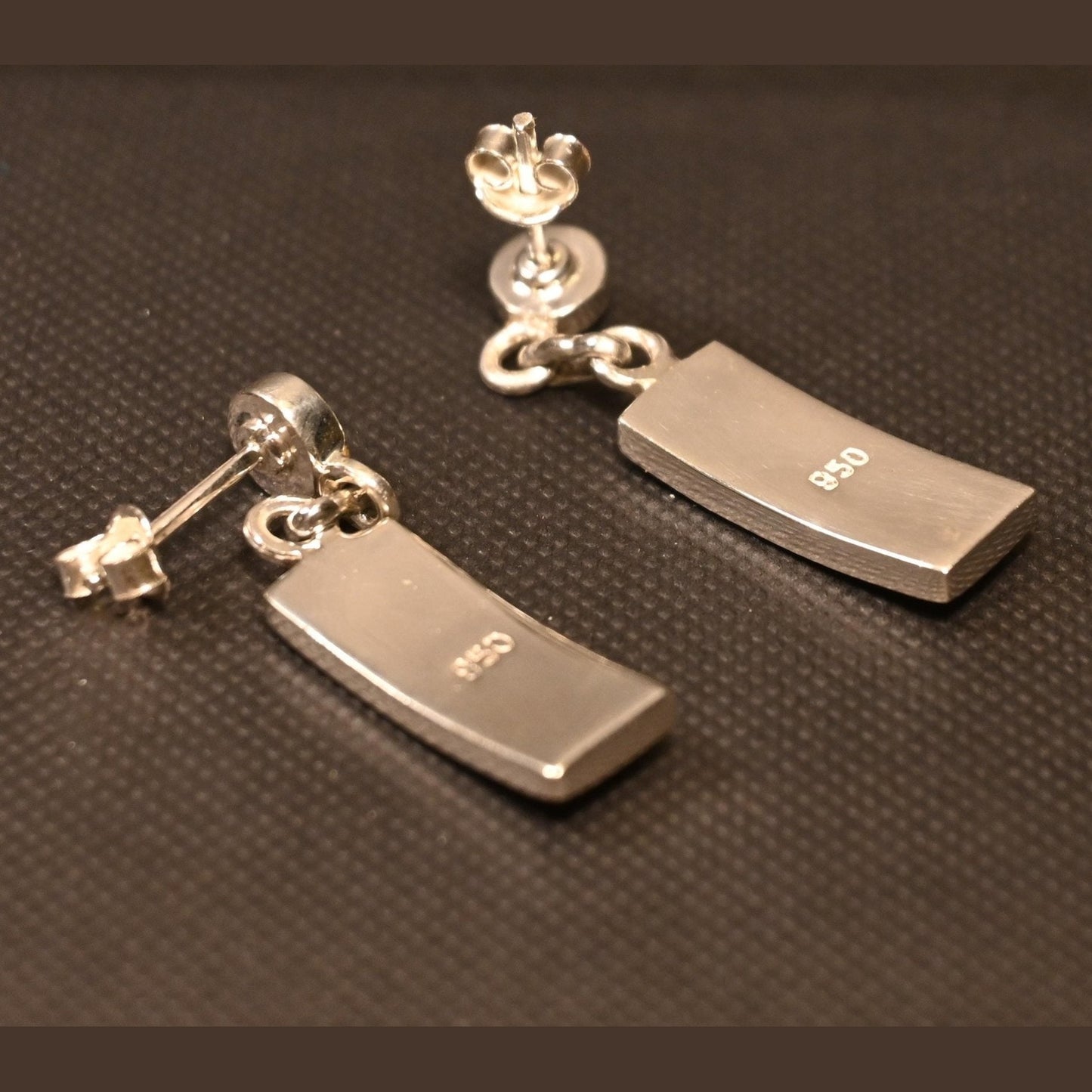 Inka-Kalender-Ohrringe, 950er Silber