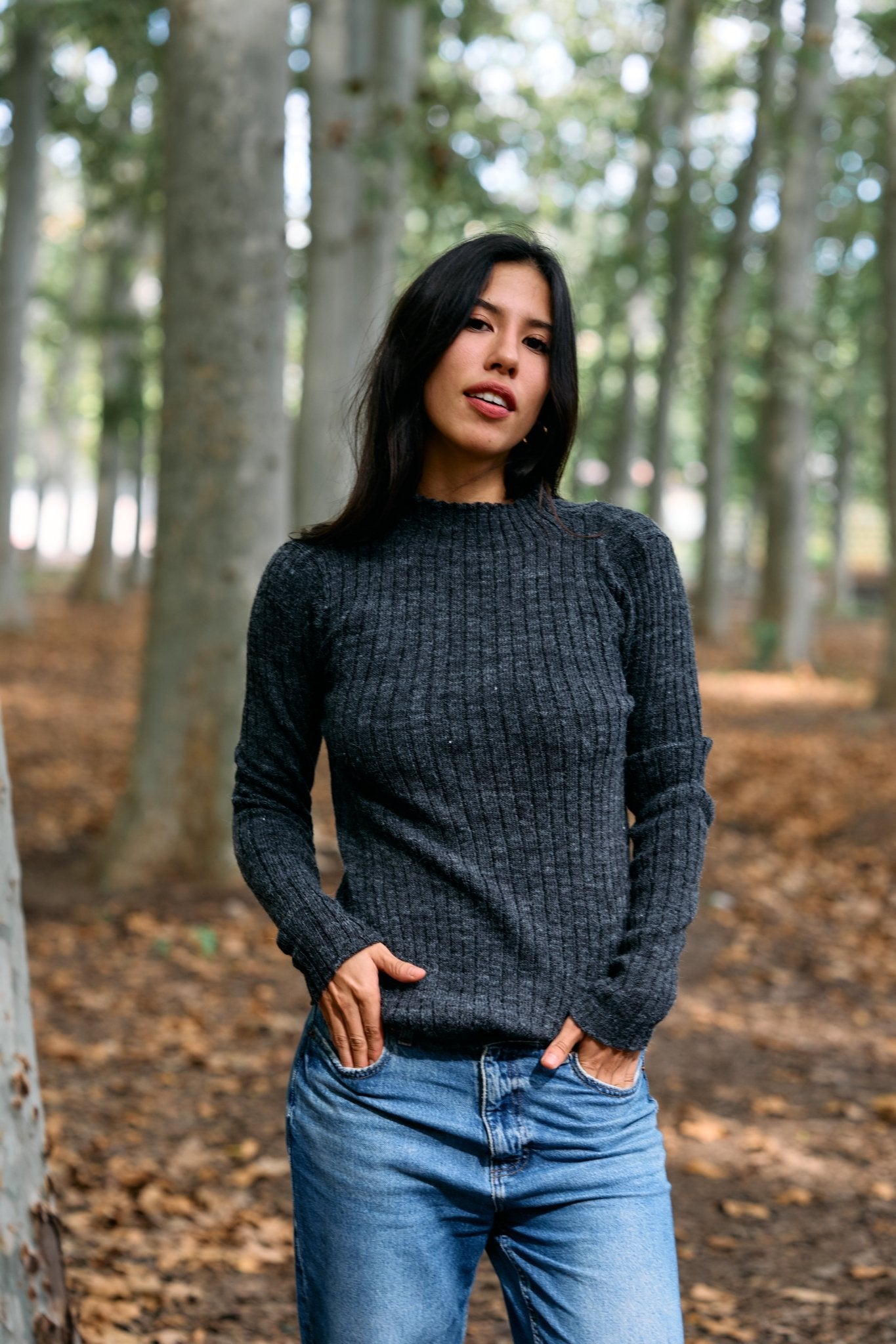 Peruanischer Cafarena-Alpaka-Pullover