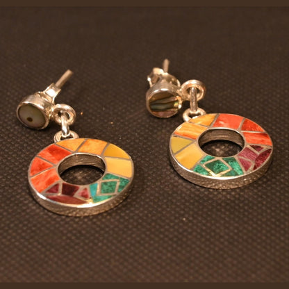 Geometric Earrings Silver 950