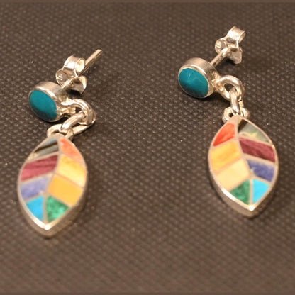 Coca Leaf Earrings 950 Silver