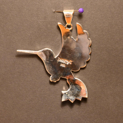 Hummingbird Pendant Silver 950