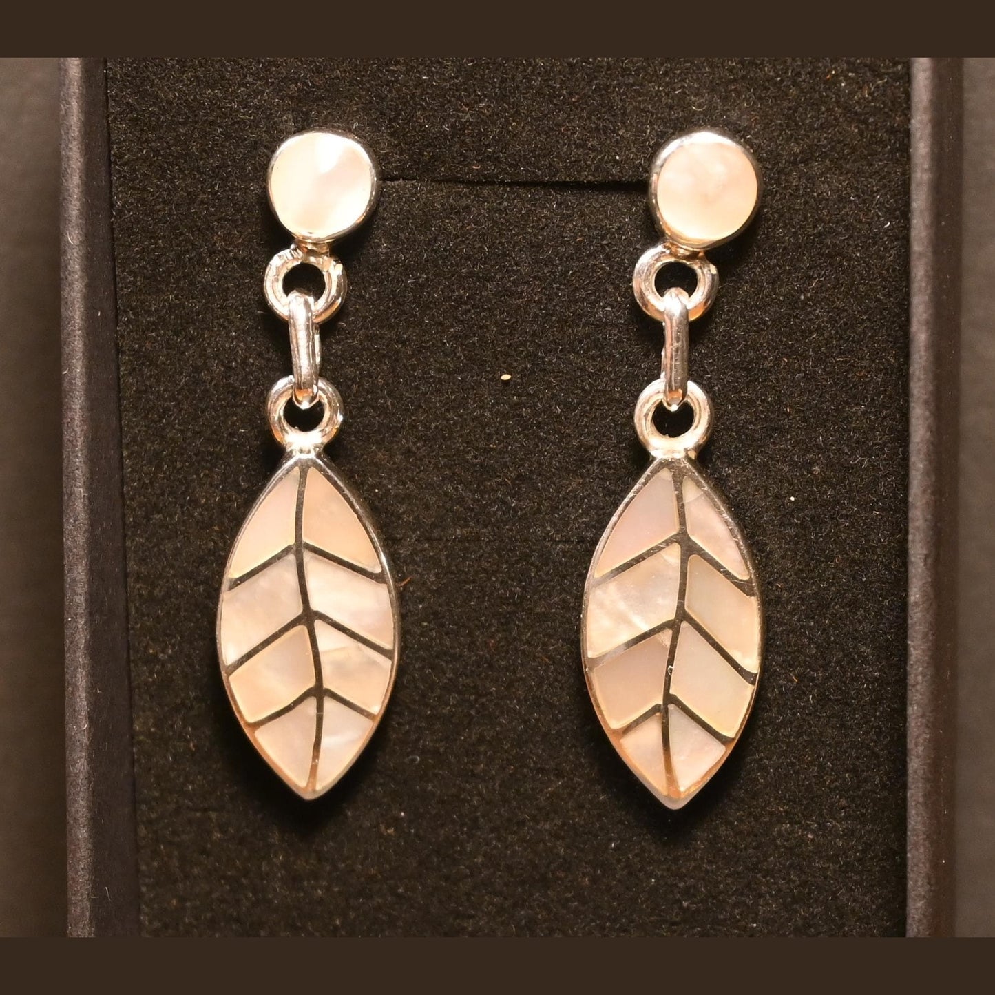 Coca Leaf Earrings 950 Silver