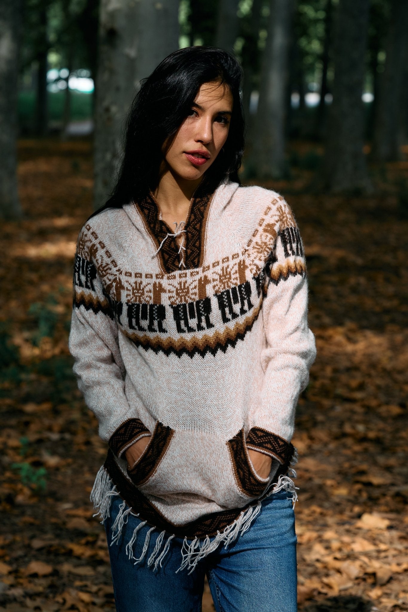 Peruvian alpaca Andean sweater