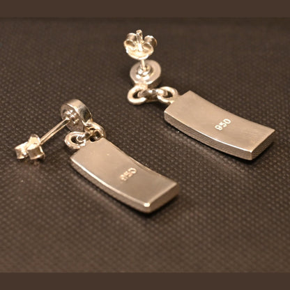 Inca Calendar Earrings 950 Silver