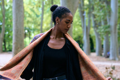 Handcrafted Peruvian 100% Baby Alpaca Shawl KUNA