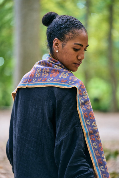 Handcrafted Peruvian 100% Baby Alpaca Shawl KUNA