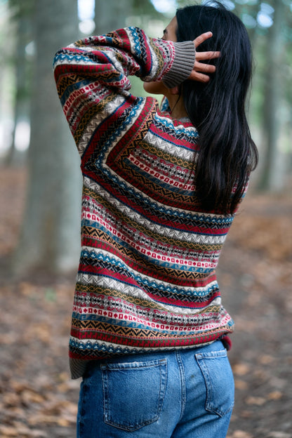 Handmade Peruvian Alpaca Sweater Unisex Deluxe