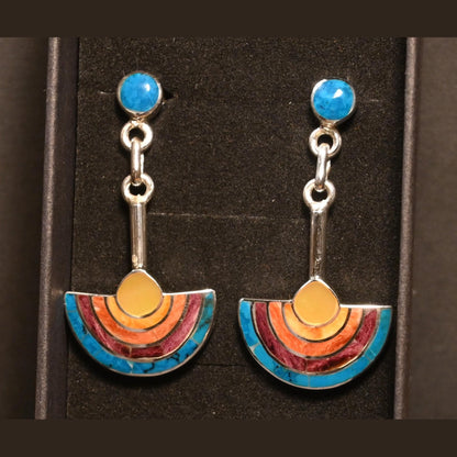 Water Cult Knife Earrings 950 Silver