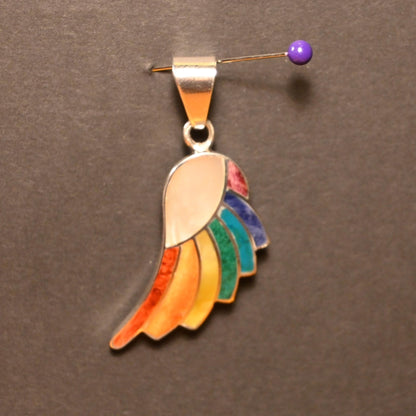 Flügelanhänger aus 950er Silber