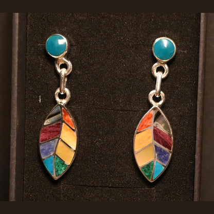 Coca Leaf Earrings 950 Silver