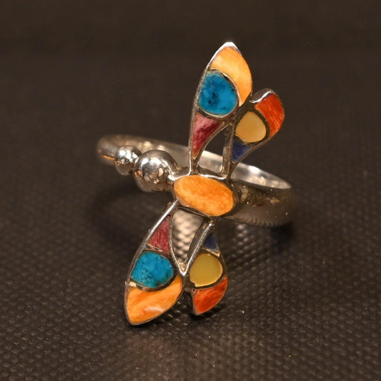 Libellenring aus 950er Silber