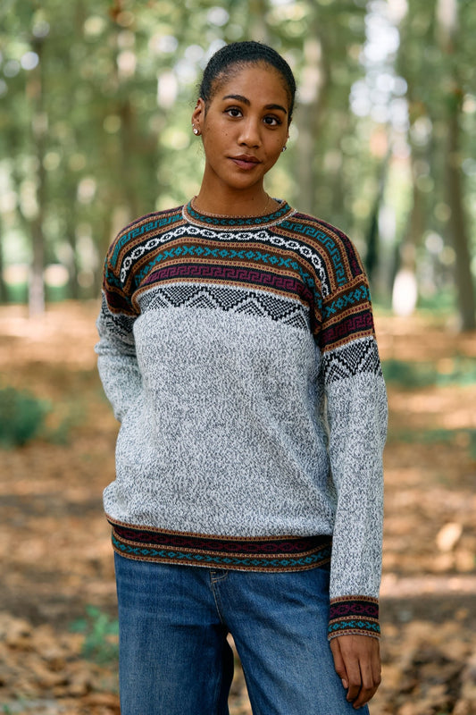 Pull péruvien en alpaga inca