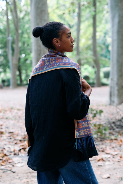 Handcrafted Peruvian 100% Baby Alpaca Shawl KUNA