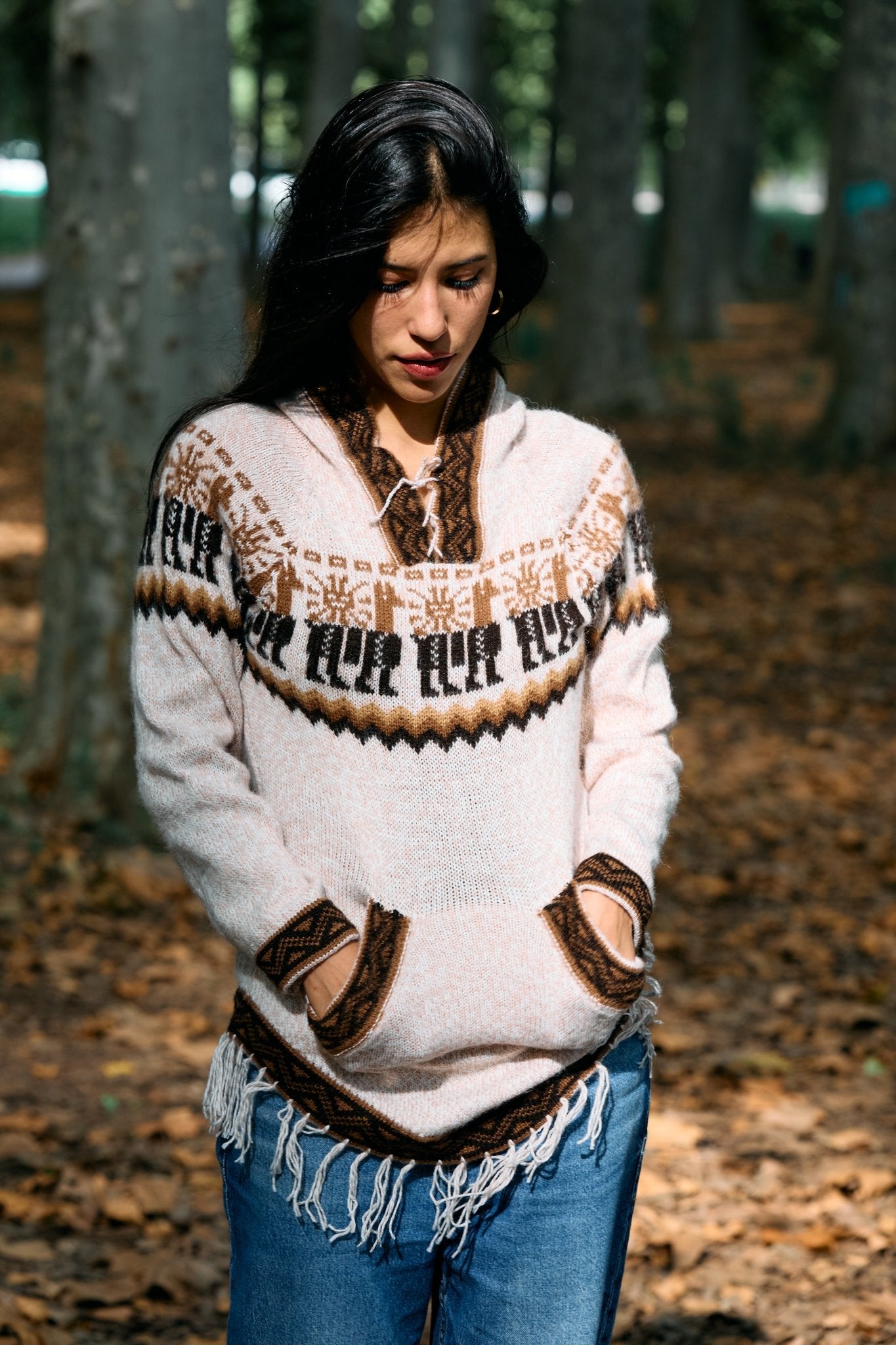 Peruvian alpaca Andean sweater