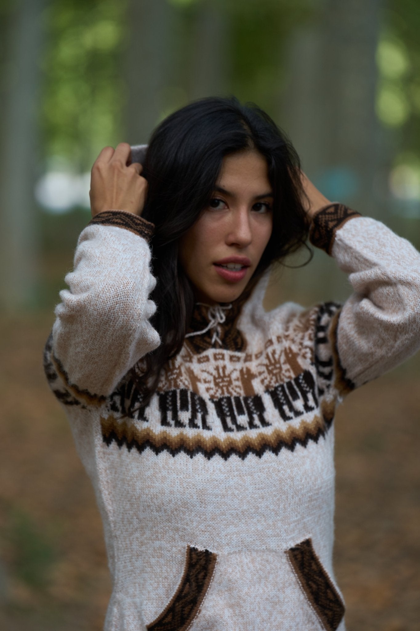 Peruvian alpaca Andean sweater
