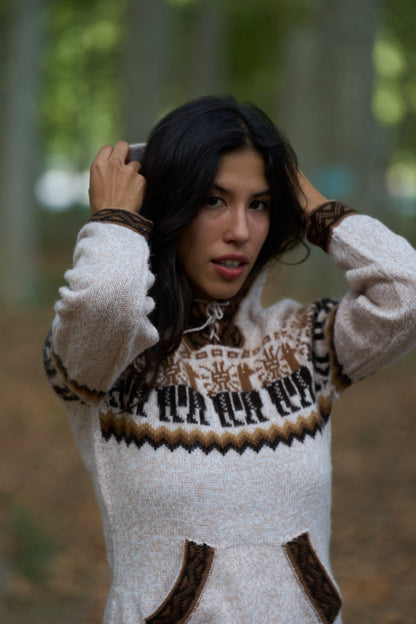 Peruvian alpaca Andean sweater