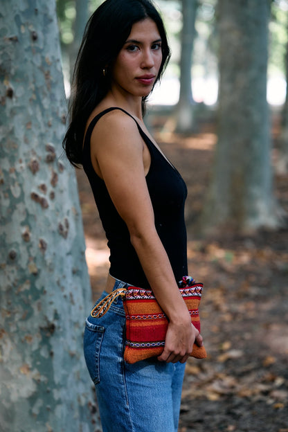 Small zippered pouch wallet