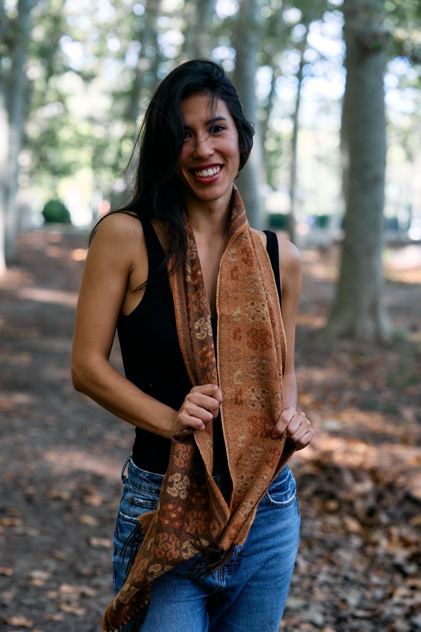 Handcrafted Peruvian 100% Baby Alpaca Shawl KUNA