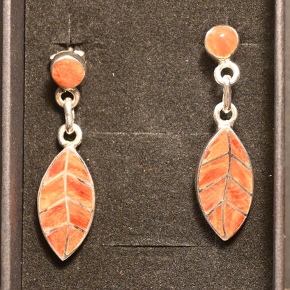 Coca Leaf Earrings 950 Silver
