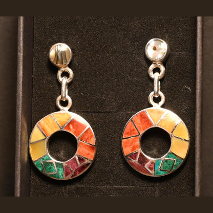 Geometric Earrings Silver 950