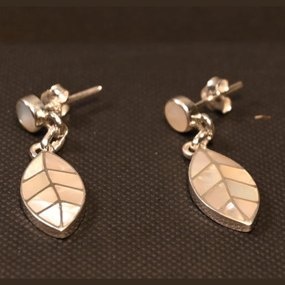 Coca Leaf Earrings 950 Silver