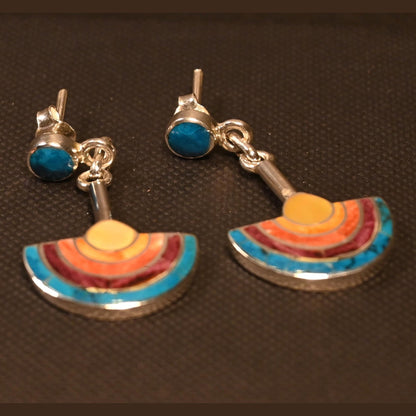 Water Cult Knife Earrings 950 Silver